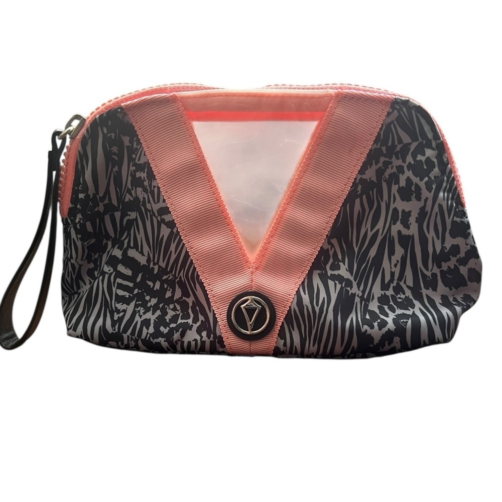 Lululemon Ivivva Black and Coral Cosmetic Bag